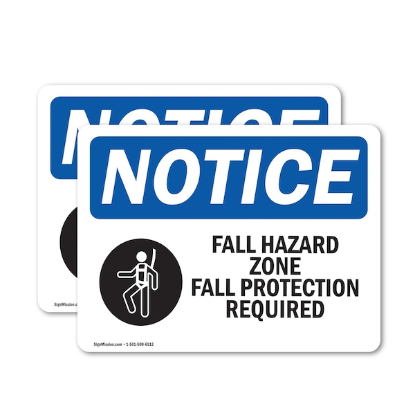 Signmission 7 in Height, 10 in Width, Vinyl Decal, Rectangle OS-2PACK-NS-D-710-L-12435 - main